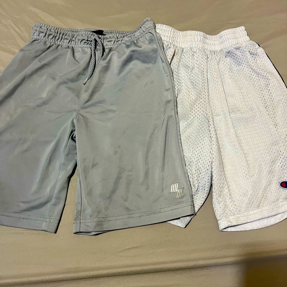 Basketball shorts for a boy.